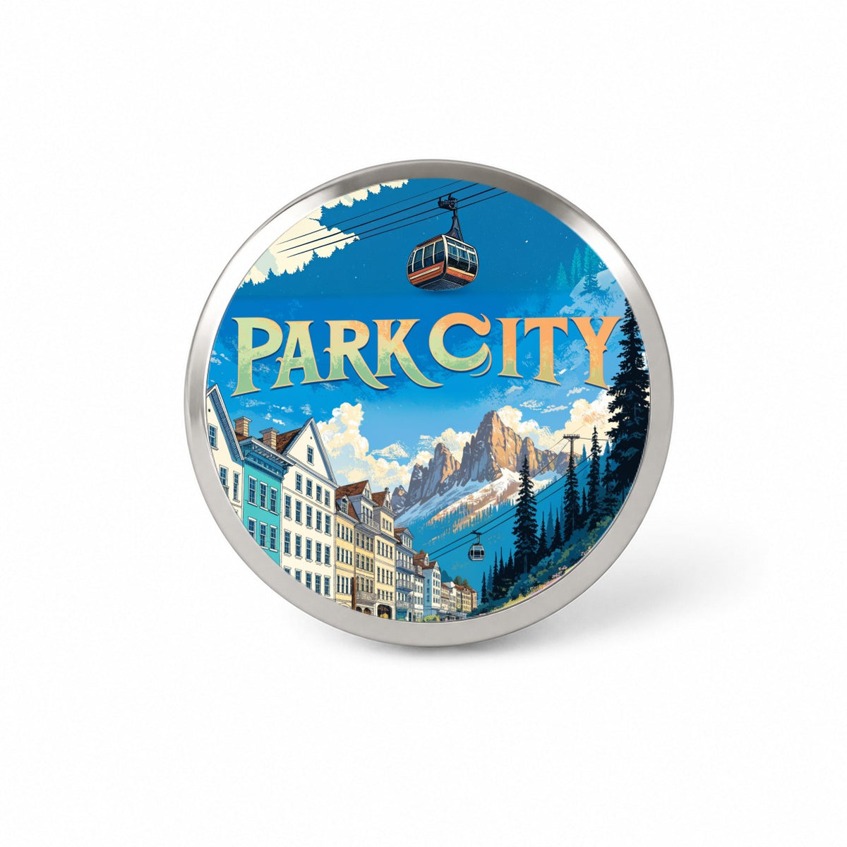 Park City Utah Travel Novelty Hat Backpack Lapel Pin