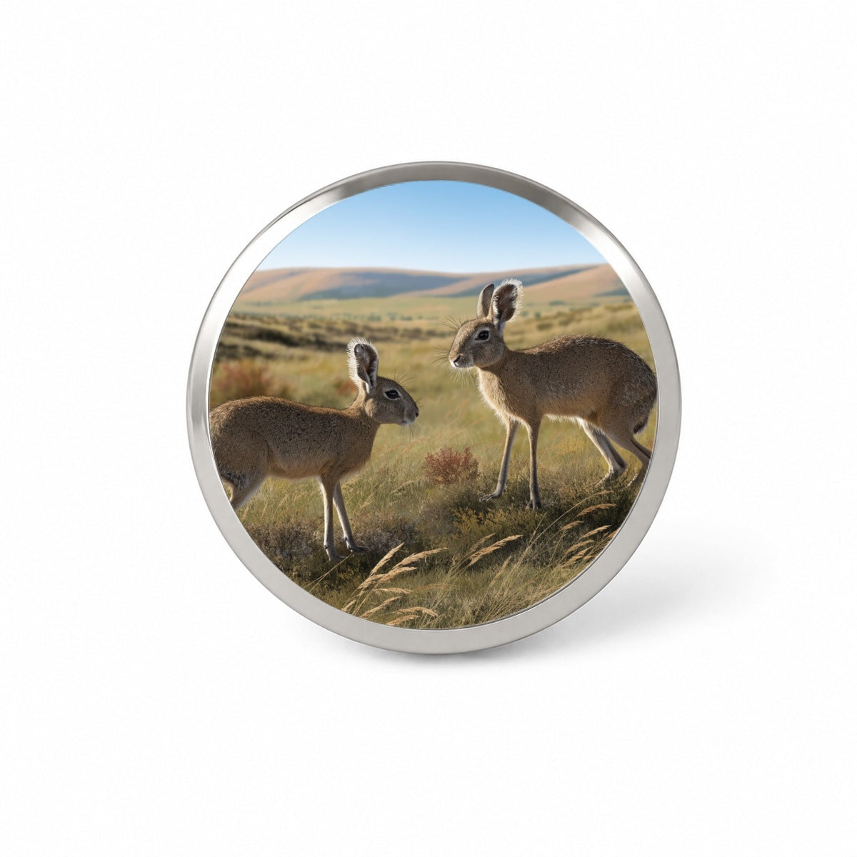 Patagonian Mara Grasslands Novelty Hat Backpack Lapel Pin