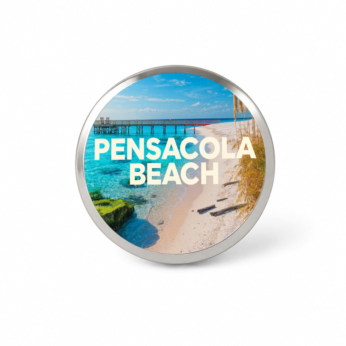 Pensacola Beach Florida Travel Novelty Hat Backpack Lapel Pin