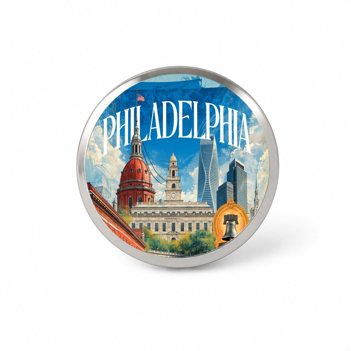 Philadelphia Pennsylvania Travel Novelty Hat Backpack Lapel Pin