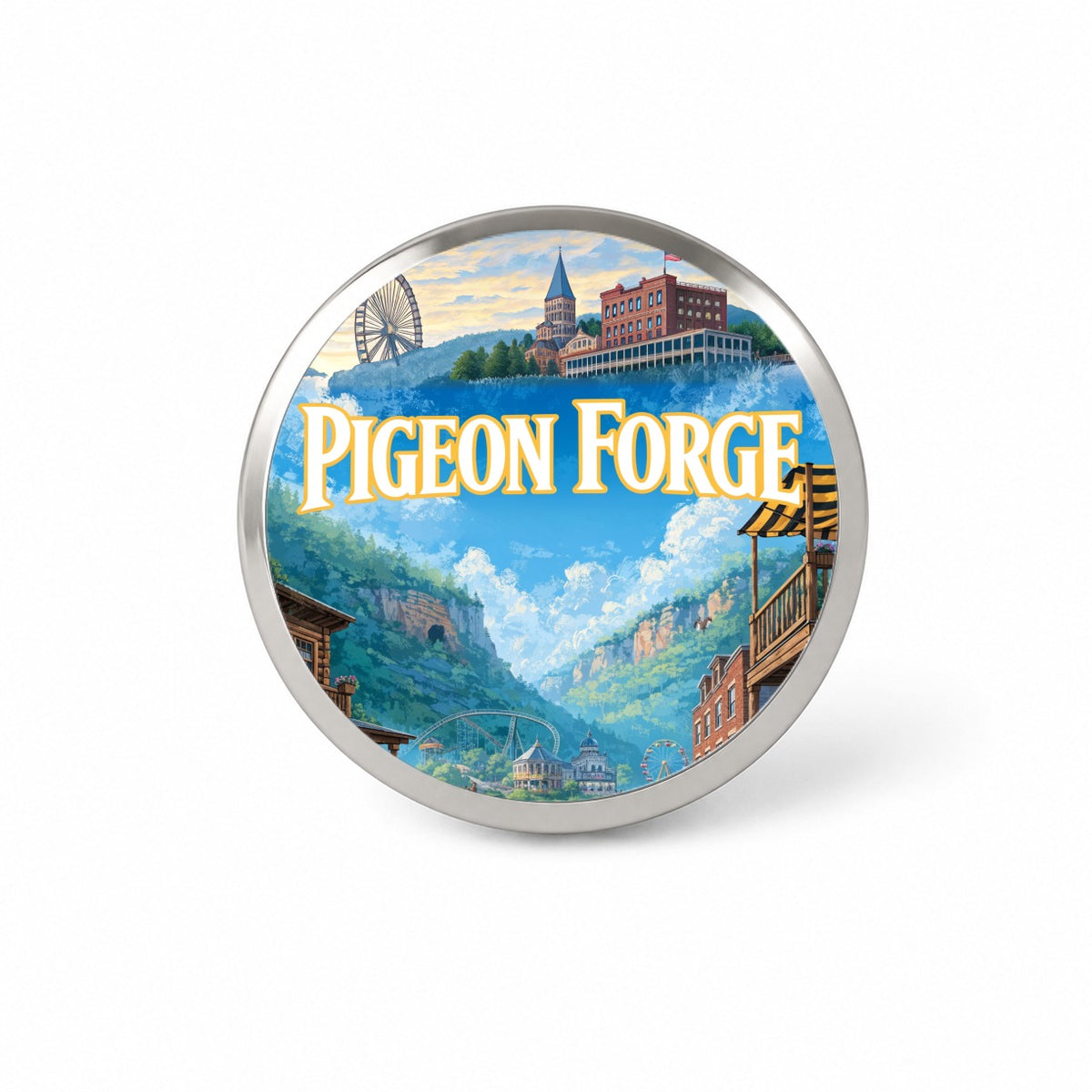 Pigeon Forge Tennessee Travel Novelty Hat Backpack Lapel Pin