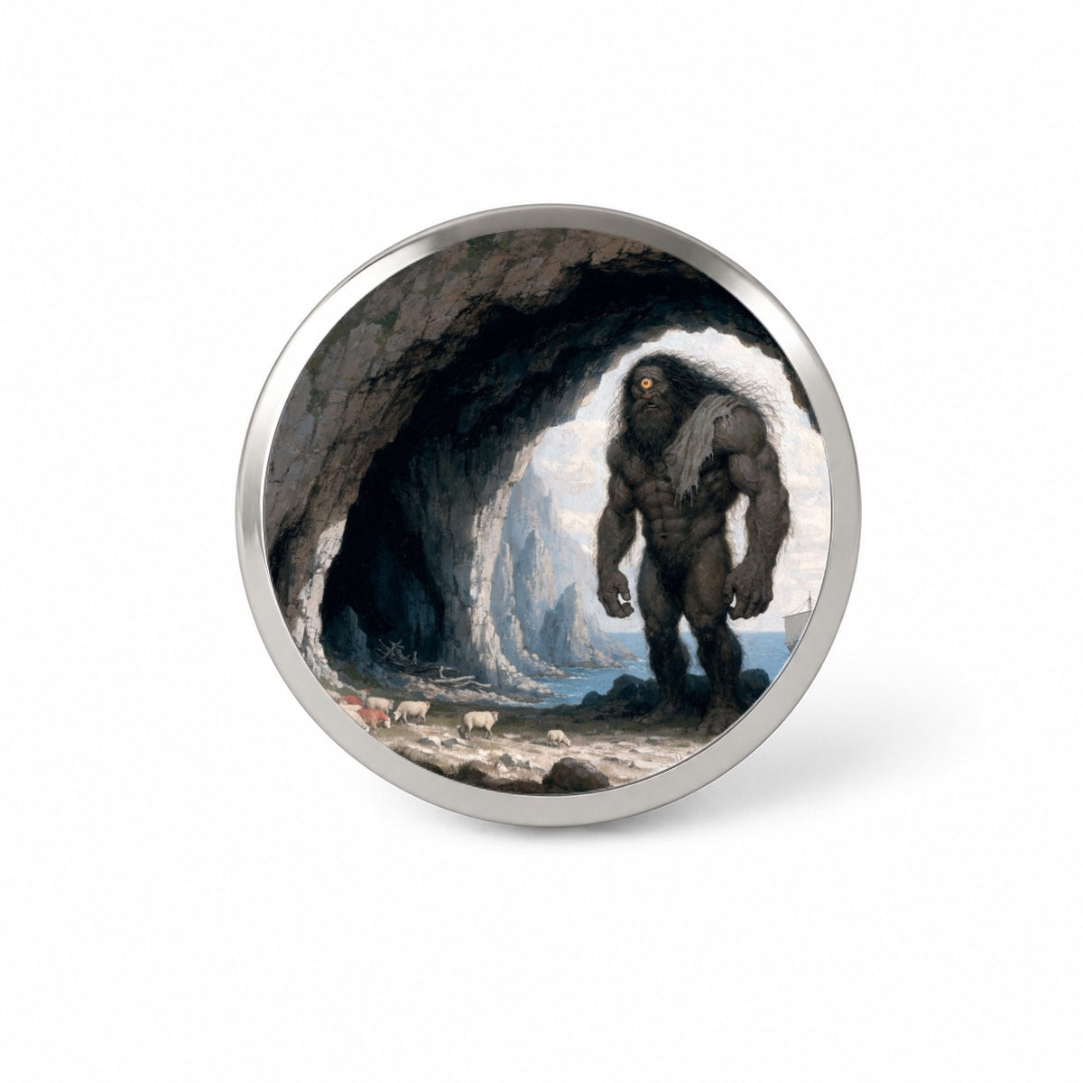 Polyphemus Cyclops Mythology Novelty Hat Backpack Lapel Pin