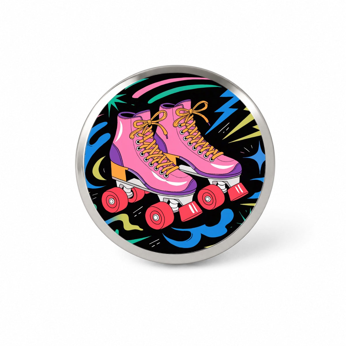 Retro Roller Skates Novelty Hat Backpack Lapel Pin