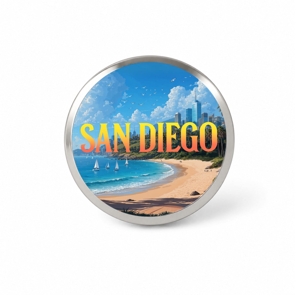 San Diego California Travel Novelty Hat Backpack Lapel Pin