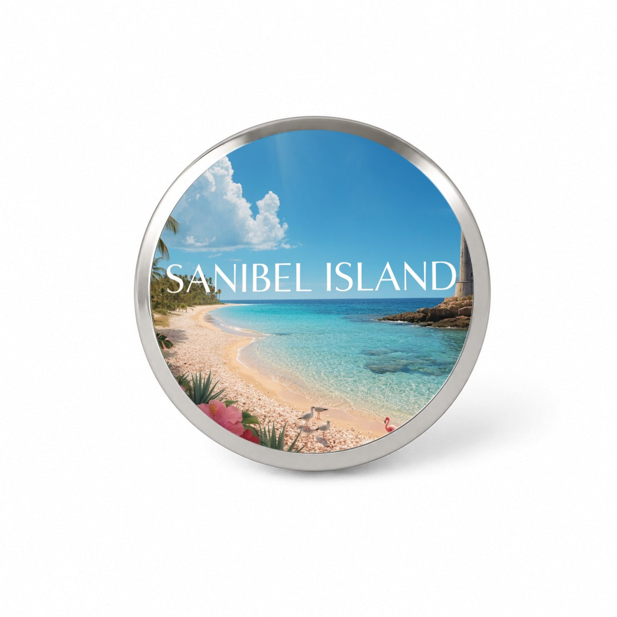 Sanibel Island Florida Travel Novelty Hat Backpack Lapel Pin