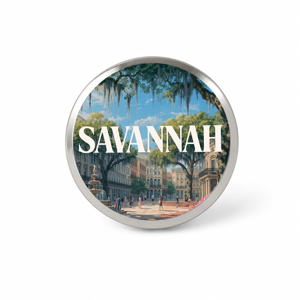 Savannah Georgia Travel Novelty Hat Backpack Lapel Pin