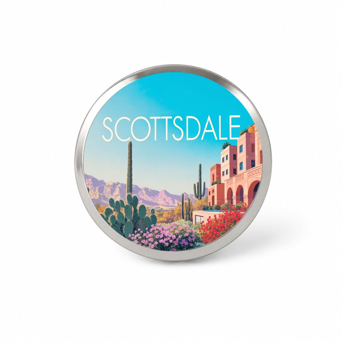 Scottsdale Arizona Travel Novelty Hat Backpack Lapel Pin
