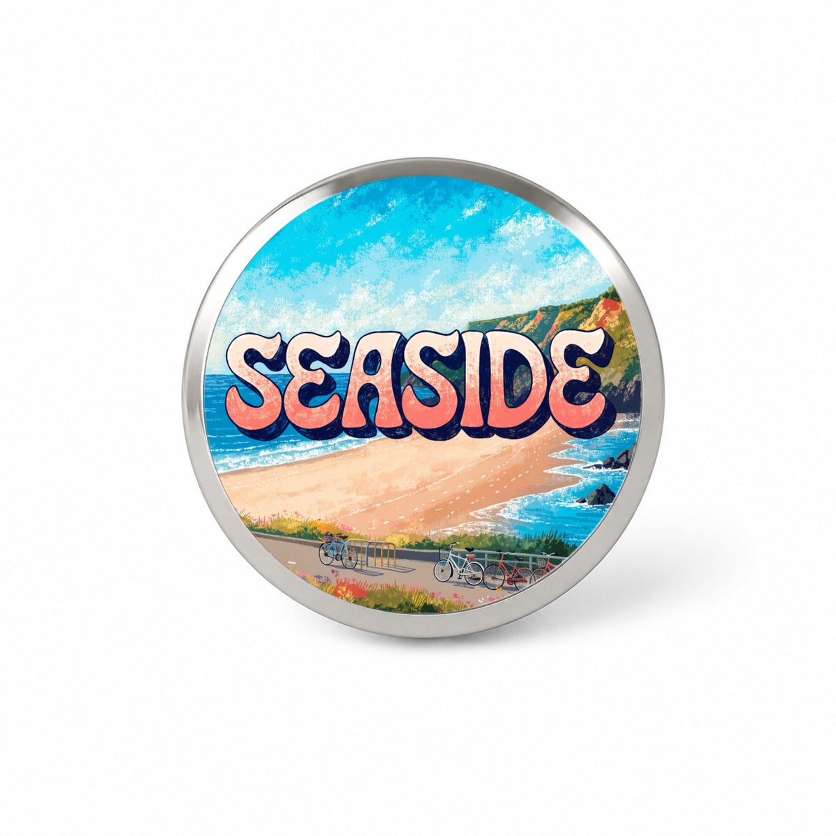 Seaside Oregon Travel Novelty Hat Backpack Lapel Pin
