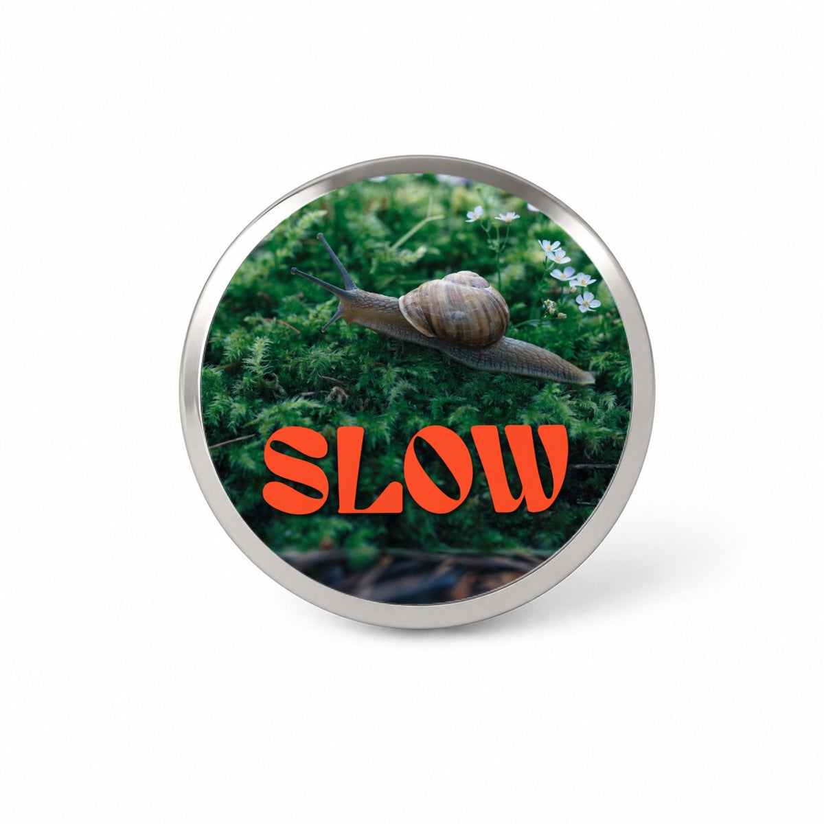 Slow Snail Funny Novelty Hat Backpack Lapel Pin