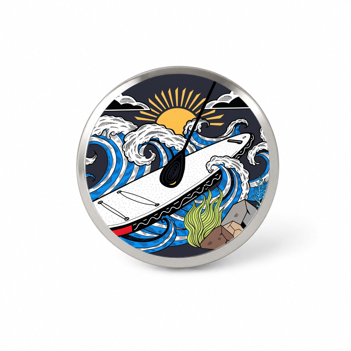 Stand Up Paddleboard Water Sport Novelty Hat Backpack Lapel Pin