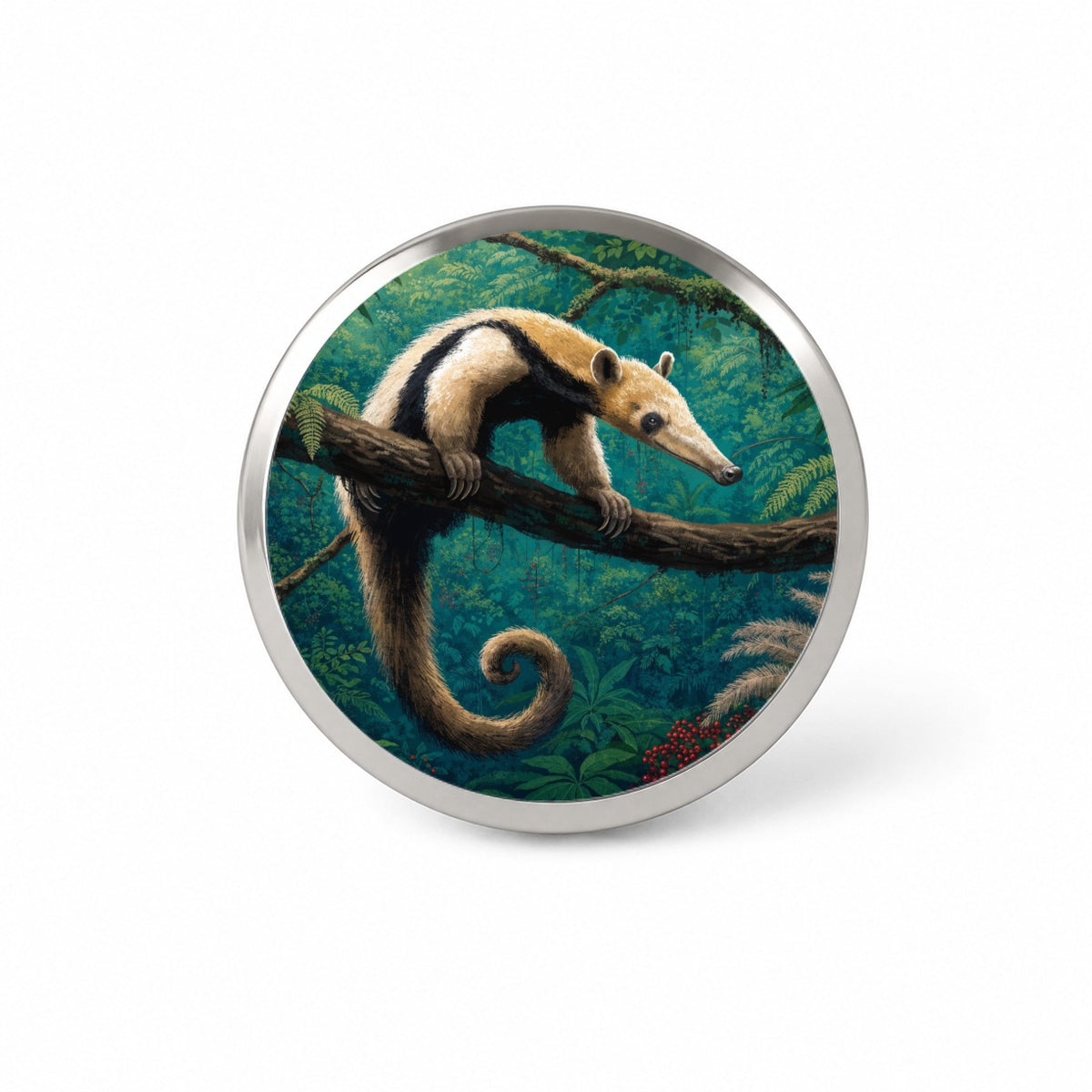 Tamandua Tropical Forest Novelty Hat Backpack Lapel Pin