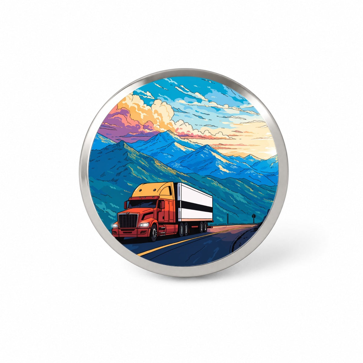 Truck Driver Semi Truck Novelty Hat Backpack Lapel Pin