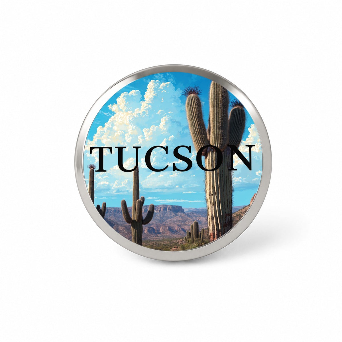 Tucson Arizona Travel Novelty Hat Backpack Lapel Pin