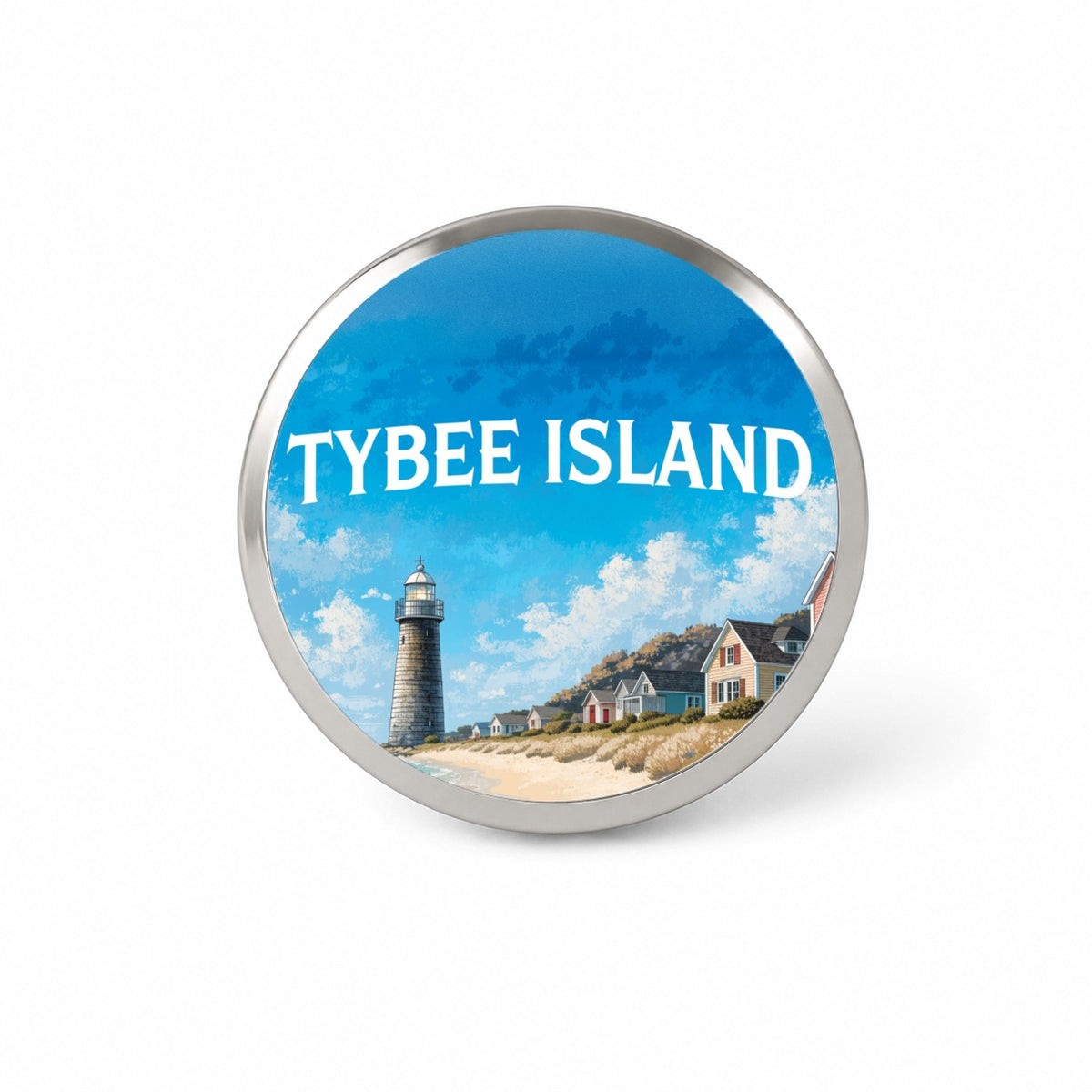 Tybee Island Georgia Travel Novelty Hat Backpack Lapel Pin
