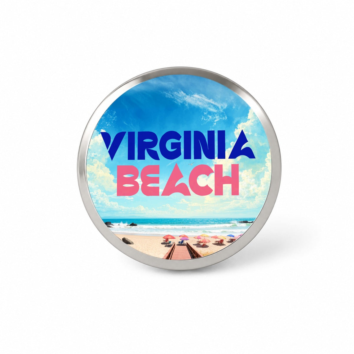 Virginia Beach Travel Novelty Hat Backpack Lapel Pin