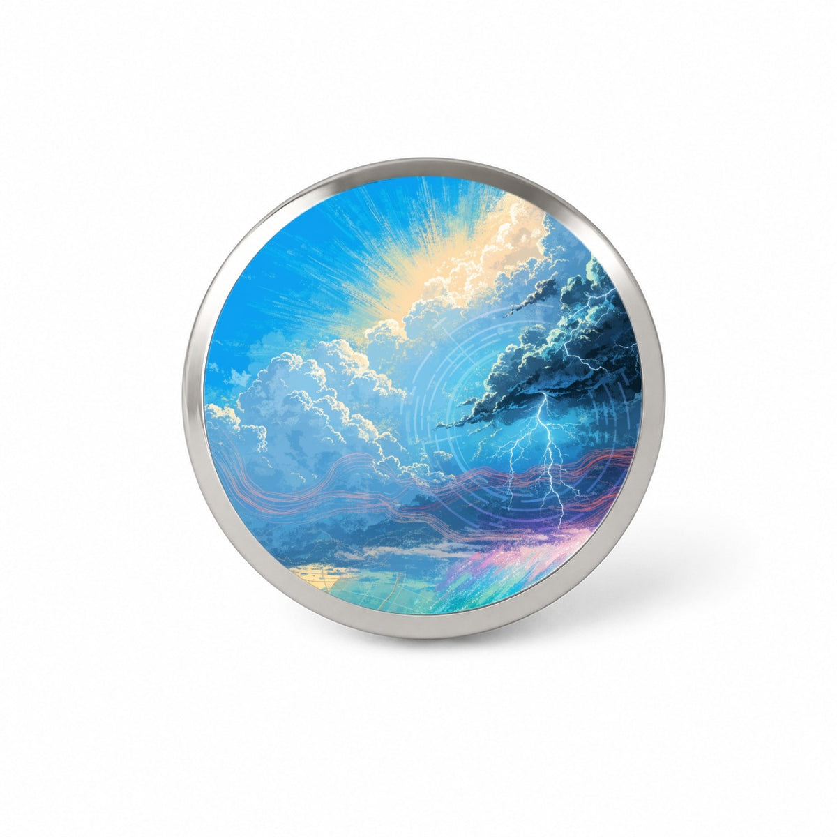 Weather Stormy Sky Lightning Novelty Hat Backpack Lapel Pin