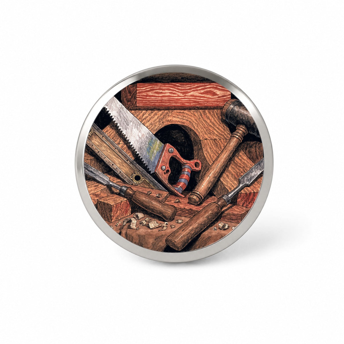 Woodworking Tools Workshop Novelty Hat Backpack Lapel Pin