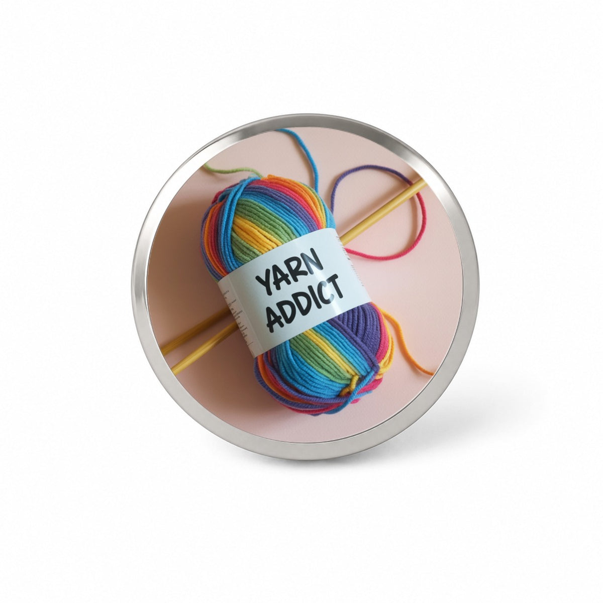 Yarn Addict Knitting Knitter Crochet Novelty Hat Backpack Lapel Pin