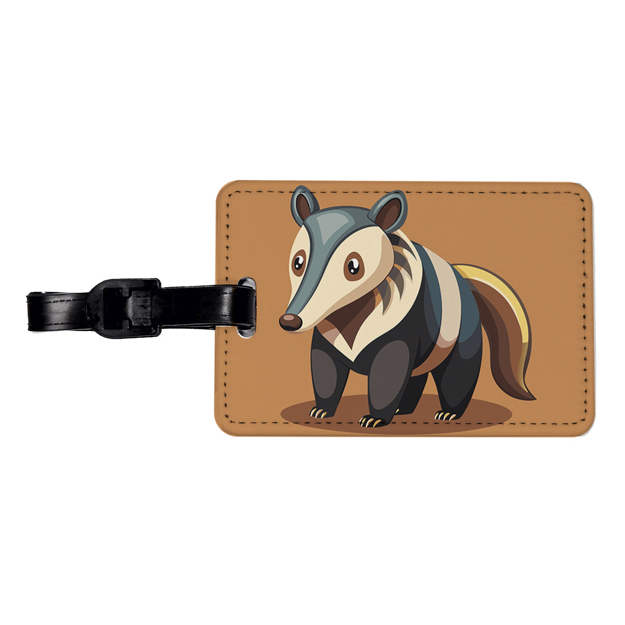 Anteater Animal Travel Faux Leather Luggage Tag