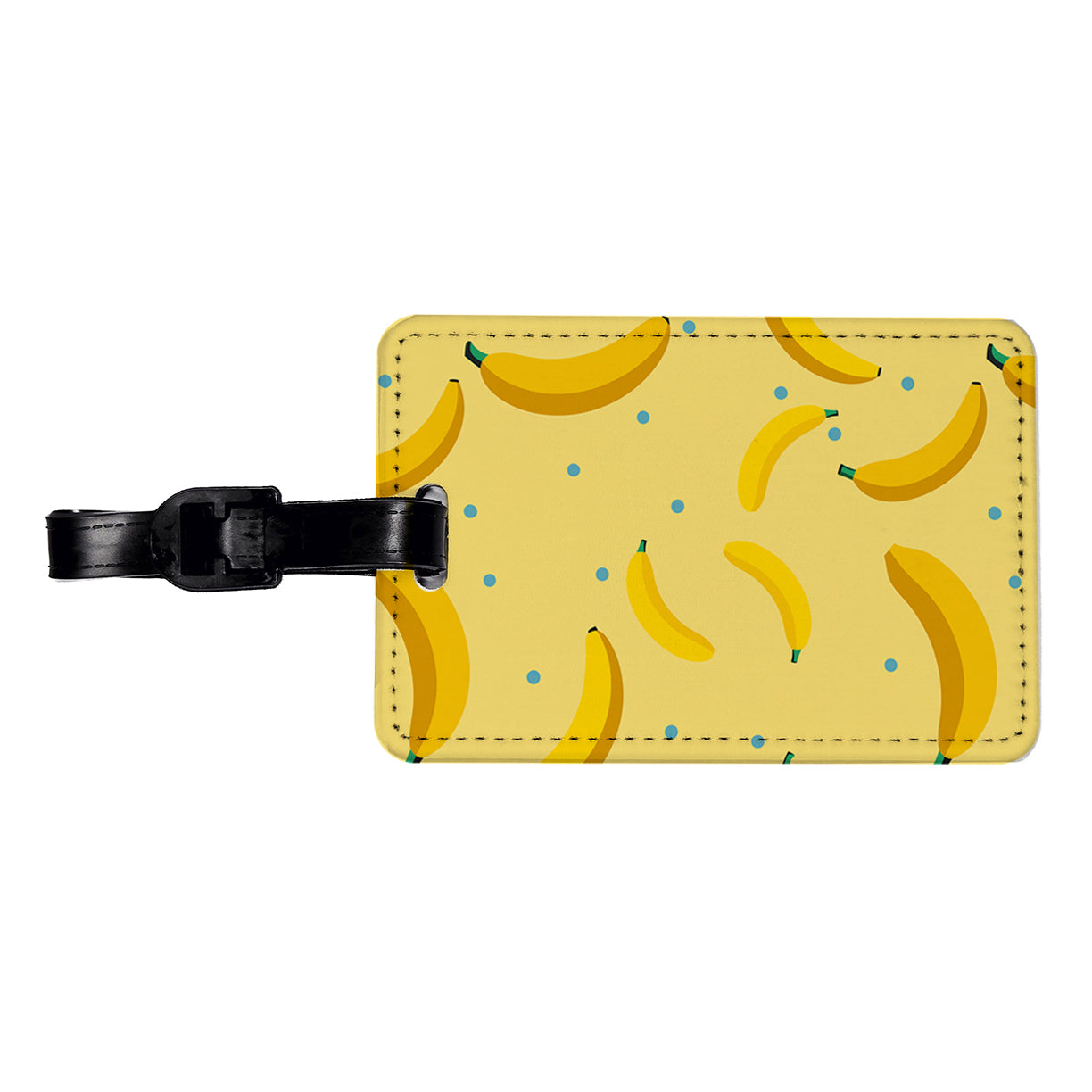 Bananas Oodles Pattern Travel Faux Leather Luggage Tag