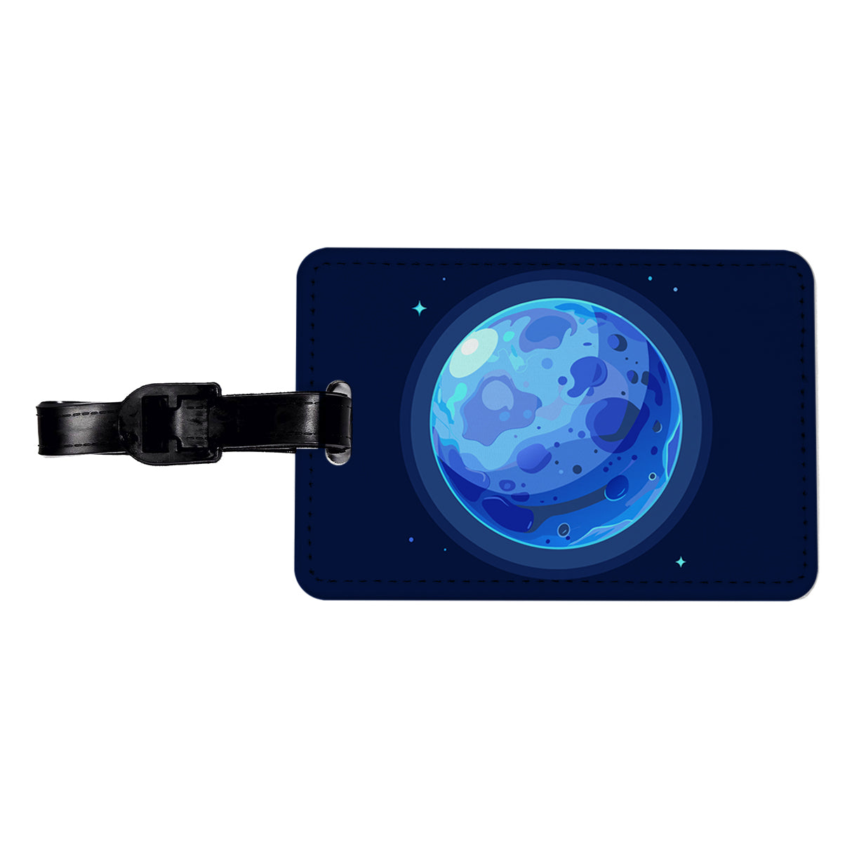 Blue Moon Travel Faux Leather Luggage Tag