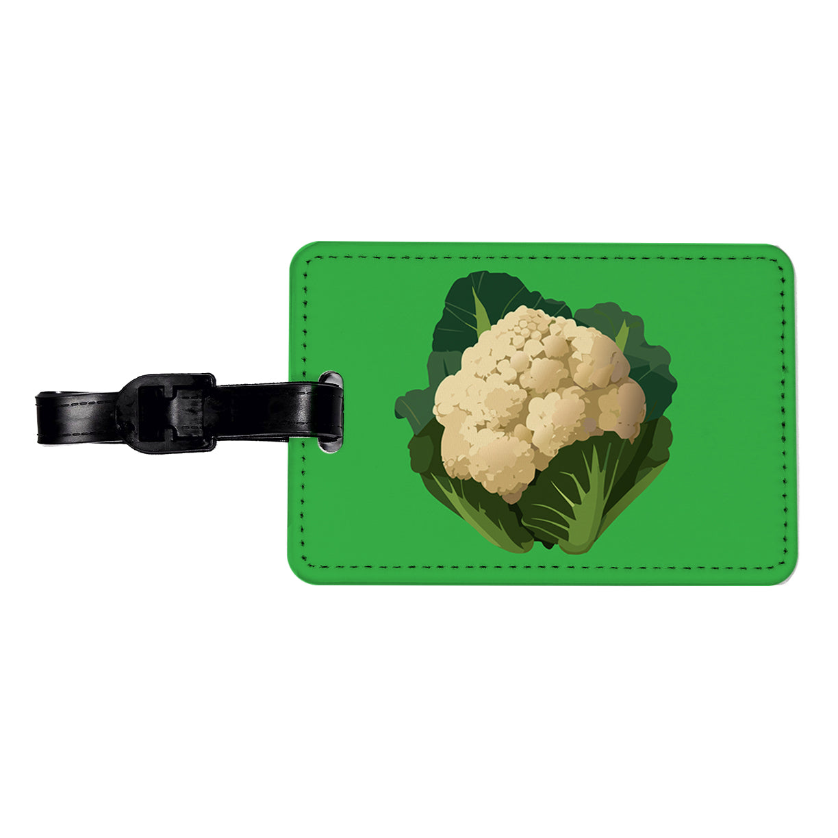 Cauliflower Vegetable Travel Faux Leather Luggage Tag
