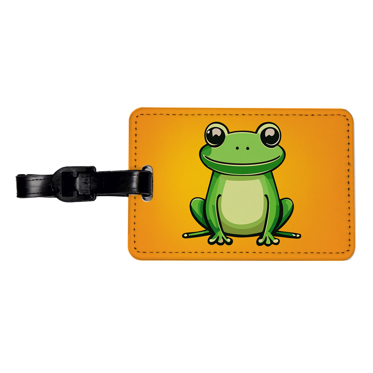 Frog Sweet Travel Faux Leather Luggage Tag
