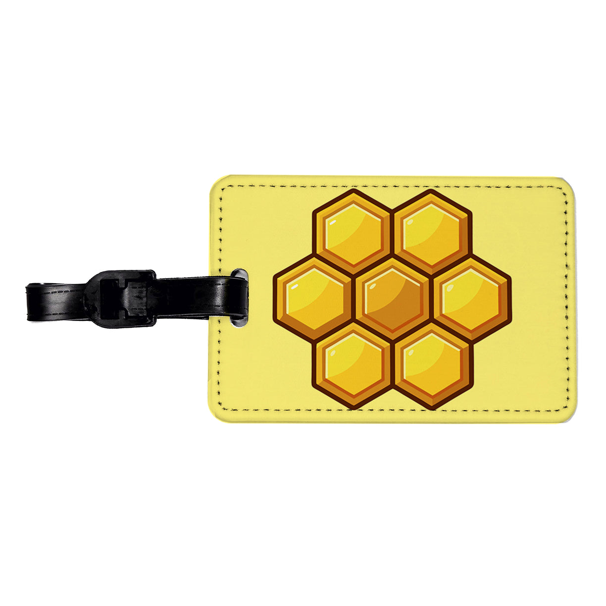 Honeycomb Elegant Travel Faux Leather Luggage Tag