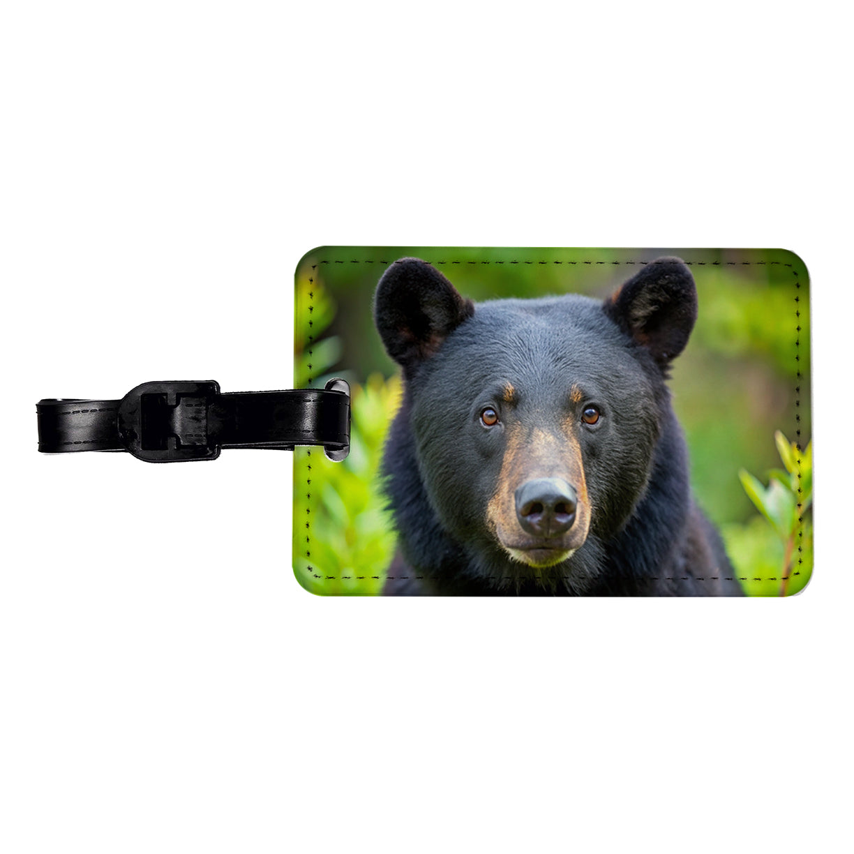Black Bear Travel Faux Leather Luggage Tag