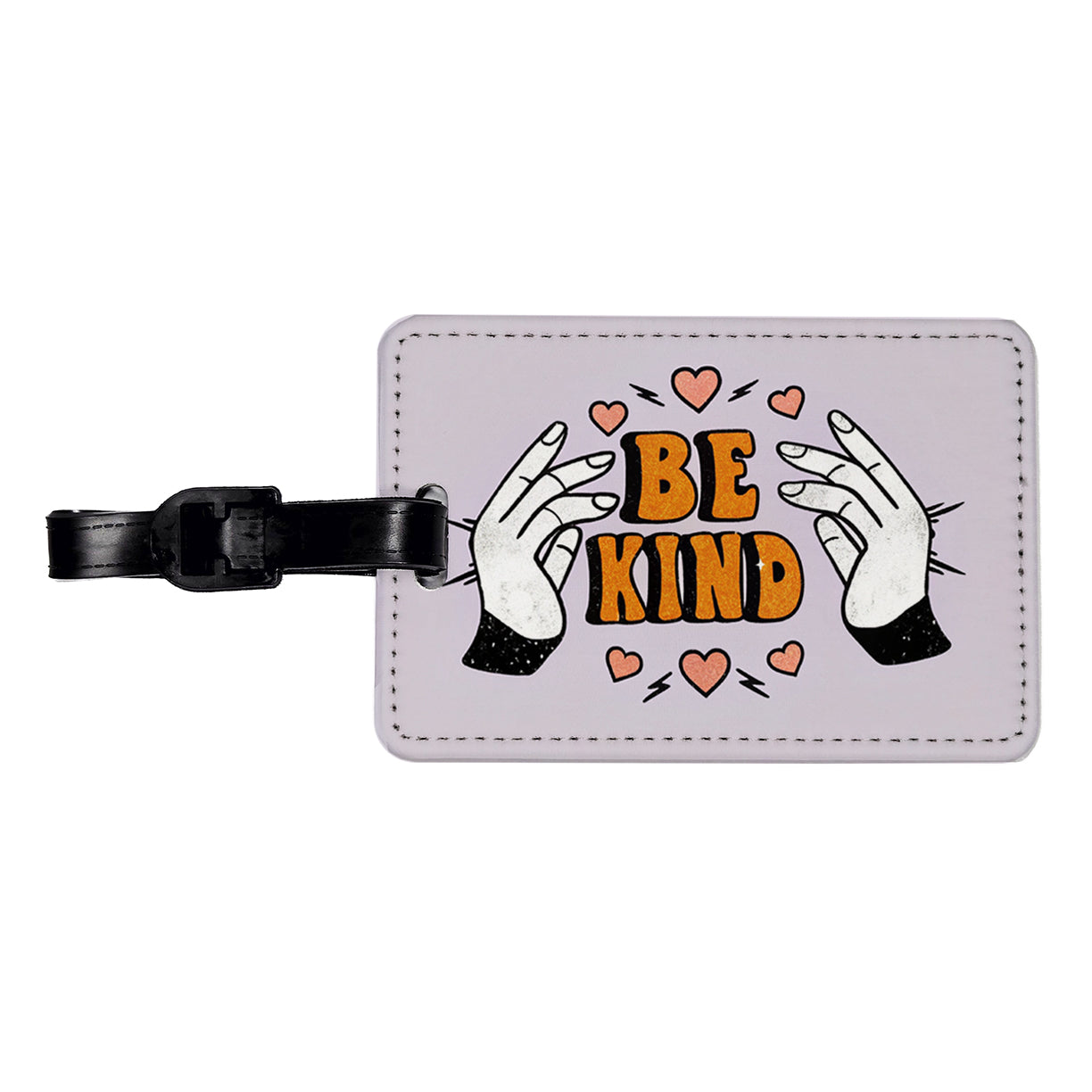 Be Kind Travel Faux Leather Luggage Tag