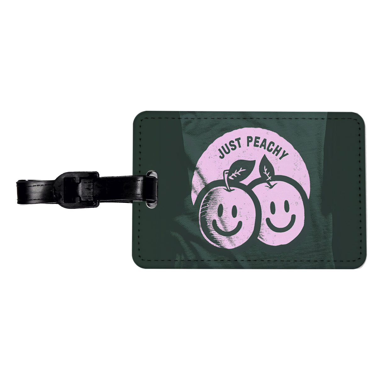 Just Peachy Funny Travel Faux Leather Luggage Tag
