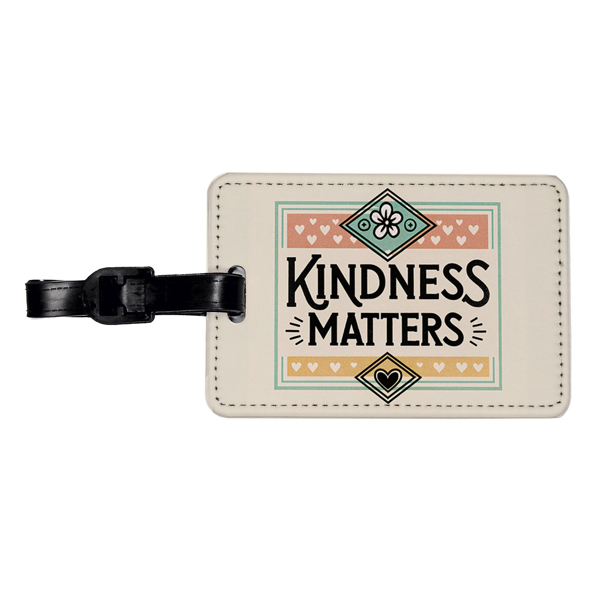Kindness Matters Travel Faux Leather Luggage Tag
