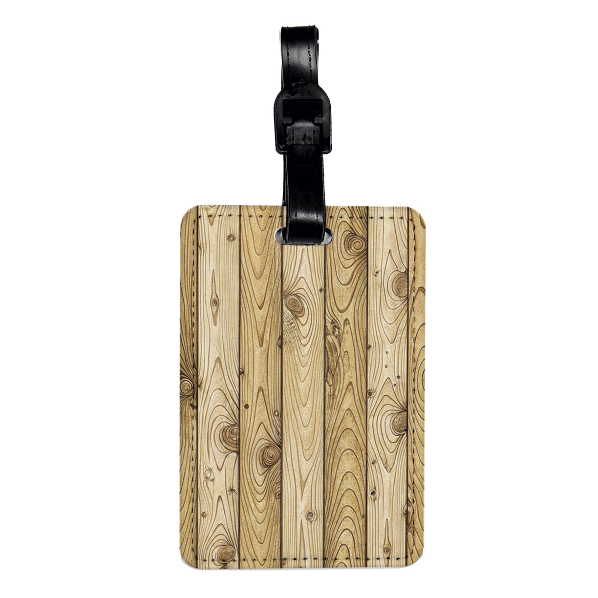 Boards Wood Background Travel Faux Leather Luggage Tag