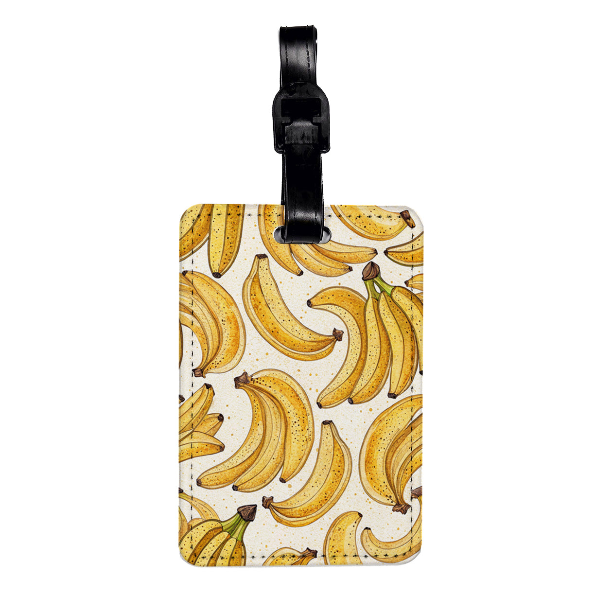 Bunches Of Bananas Travel Faux Leather Luggage Tag