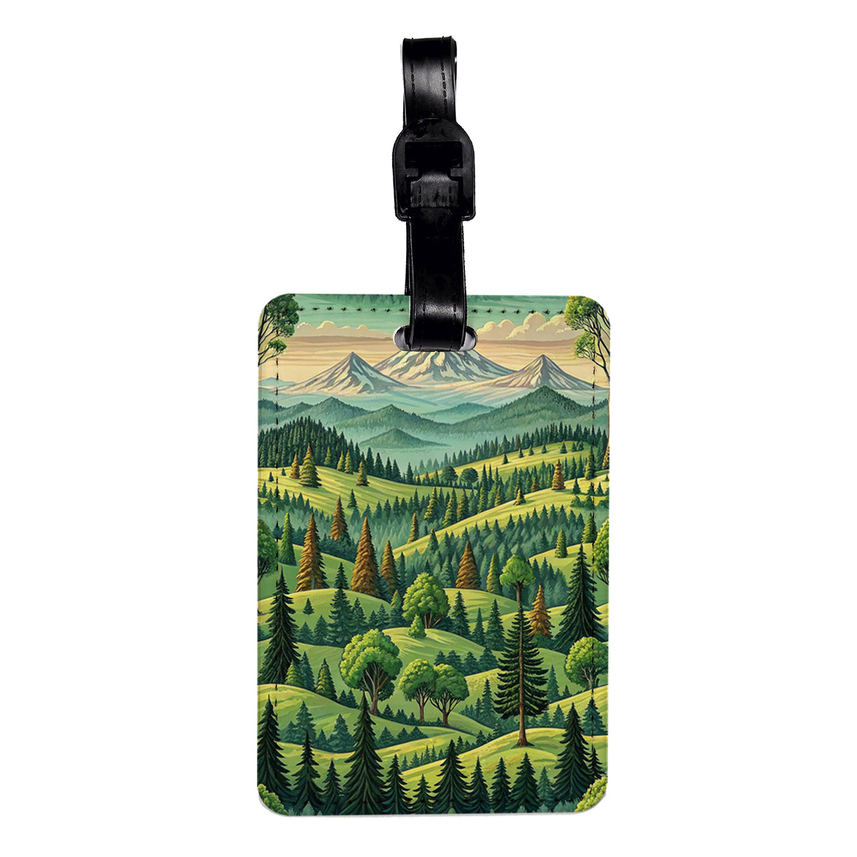 Oregon State Beautiful Scene Travel Faux Leather Luggage Tag