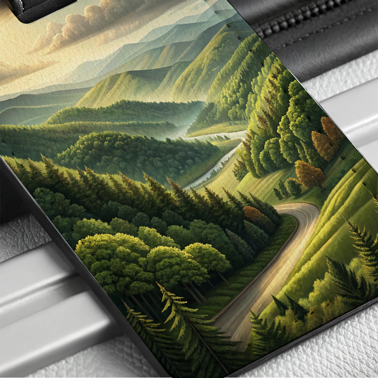 Tennessee State Beautiful Scene Travel Faux Leather Luggage Tag