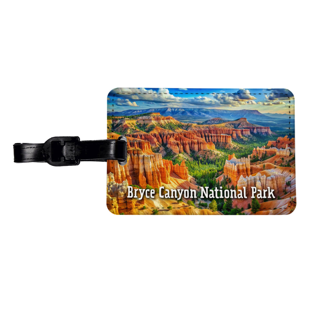 Bryce Canyon National Park Utah Travel Faux Leather Luggage Tag