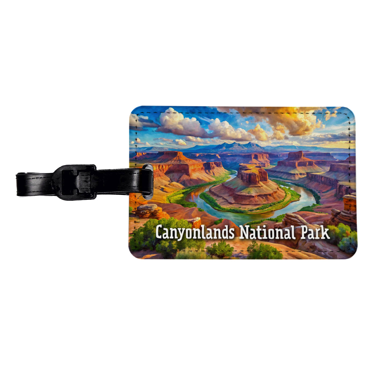 Canyonlands National Park Utah Travel Faux Leather Luggage Tag