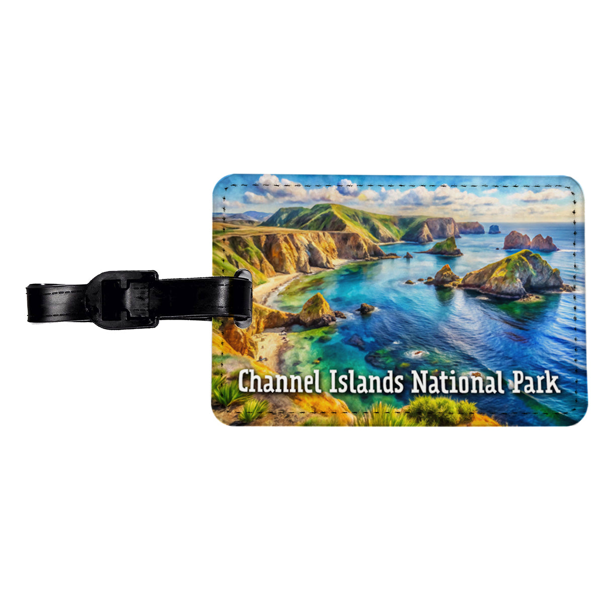 Channel Islands National Park California Travel Faux Leather Luggage Tag