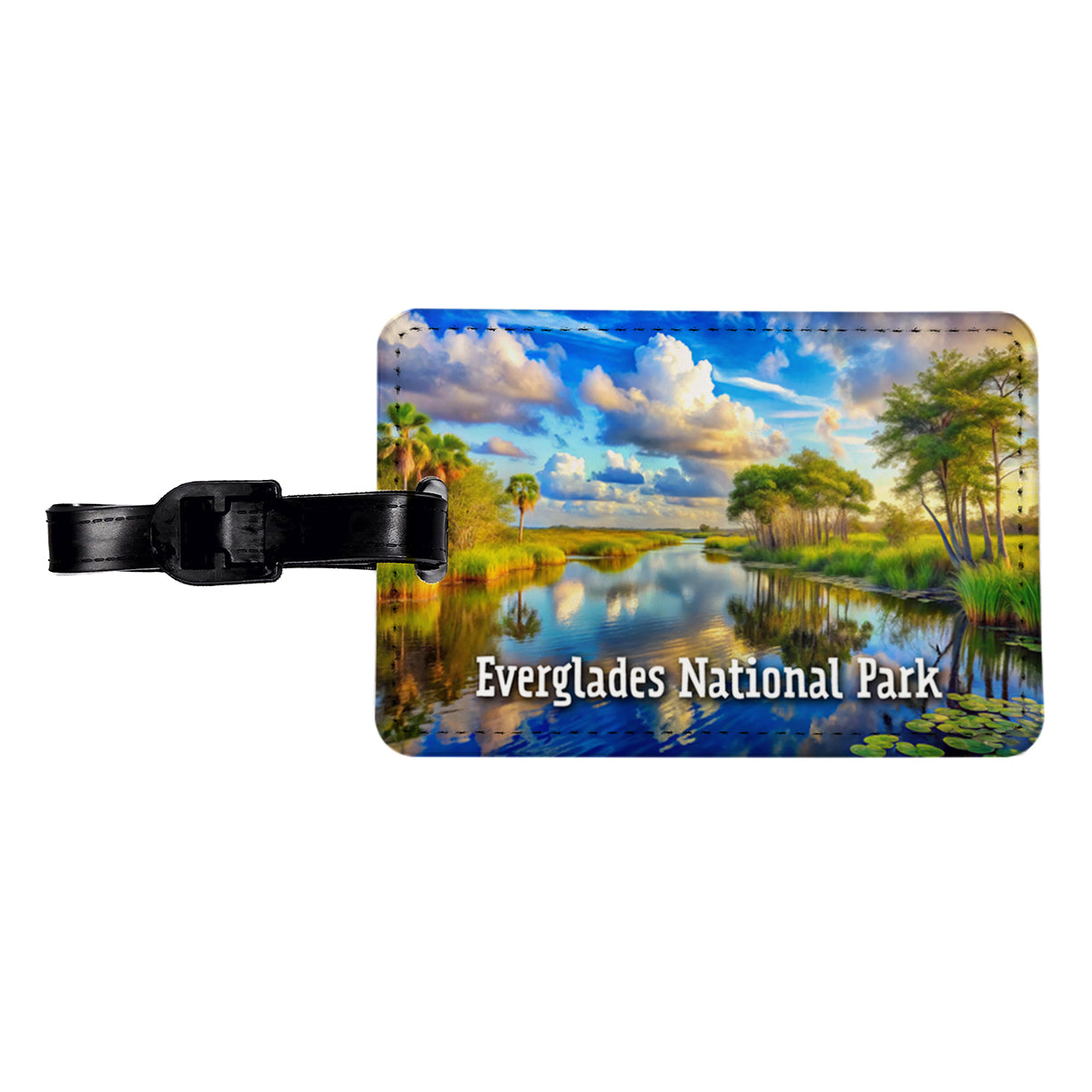 Everglades National Park Florida Travel Faux Leather Luggage Tag