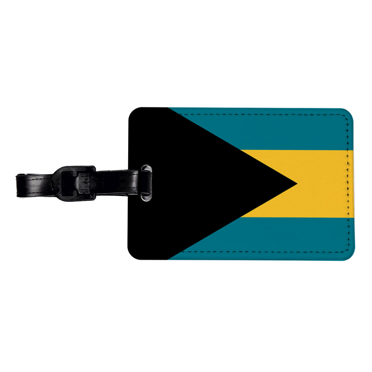Bahamas Country Flag Travel Faux Leather Luggage Tag