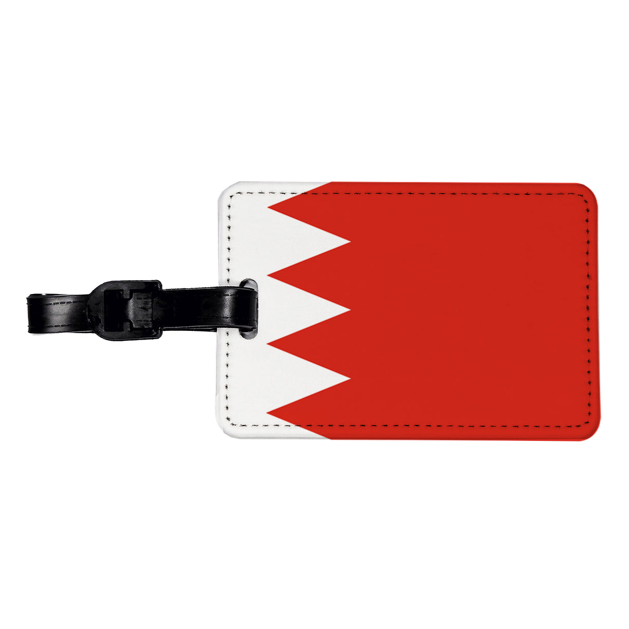 Bahrain Country Flag Travel Faux Leather Luggage Tag