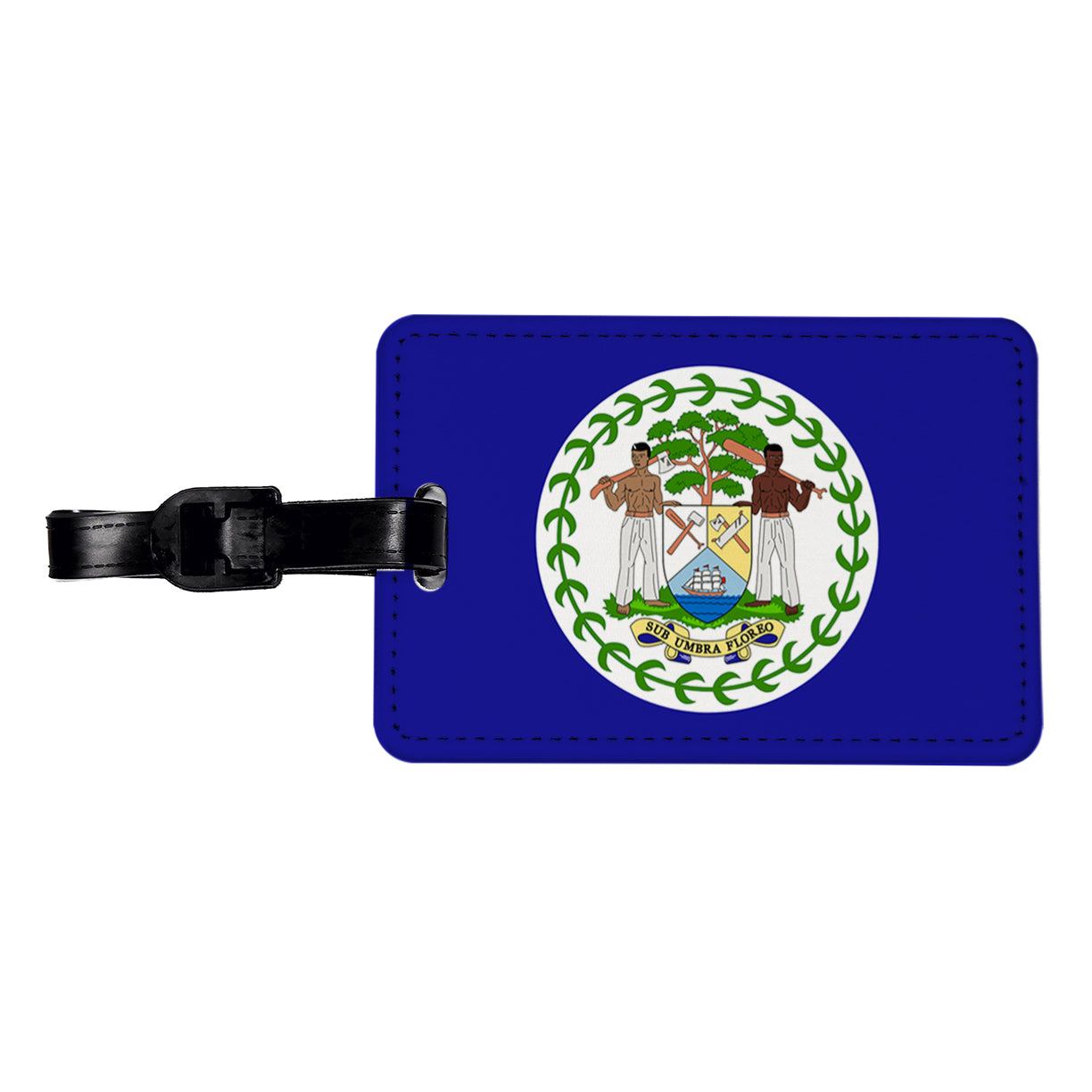 Belize Country Flag Travel Faux Leather Luggage Tag