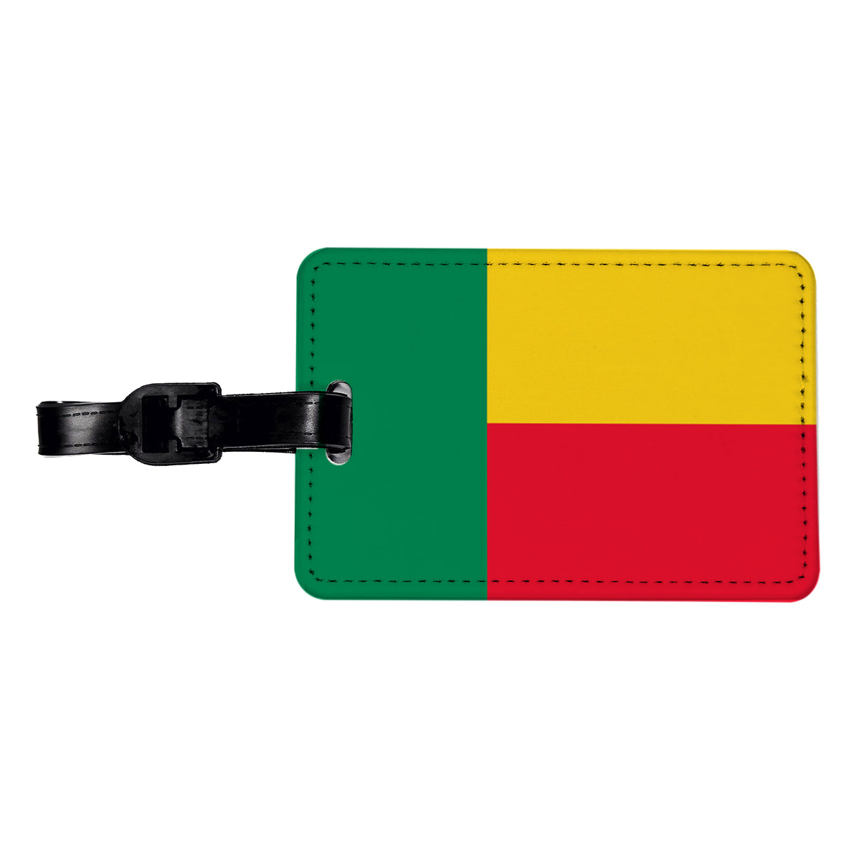 Benin Country Flag Travel Faux Leather Luggage Tag