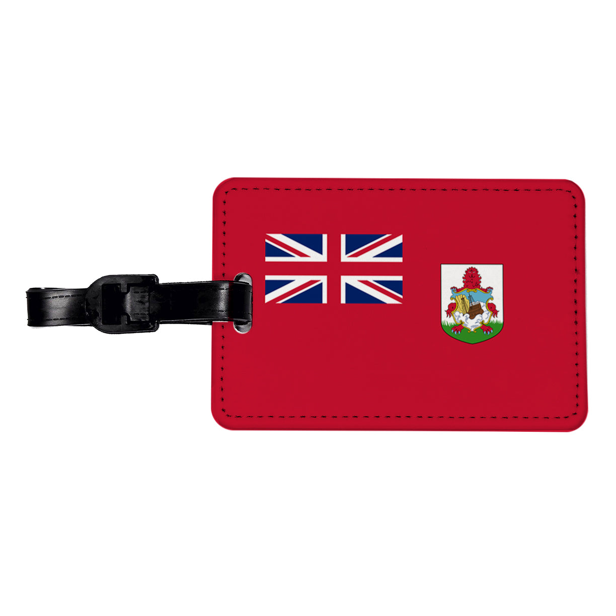 Bermuda Country Flag Travel Faux Leather Luggage Tag