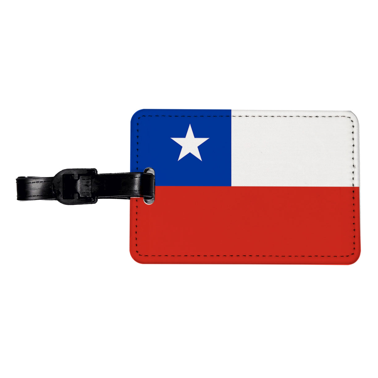 Chile Country Flag Travel Faux Leather Luggage Tag