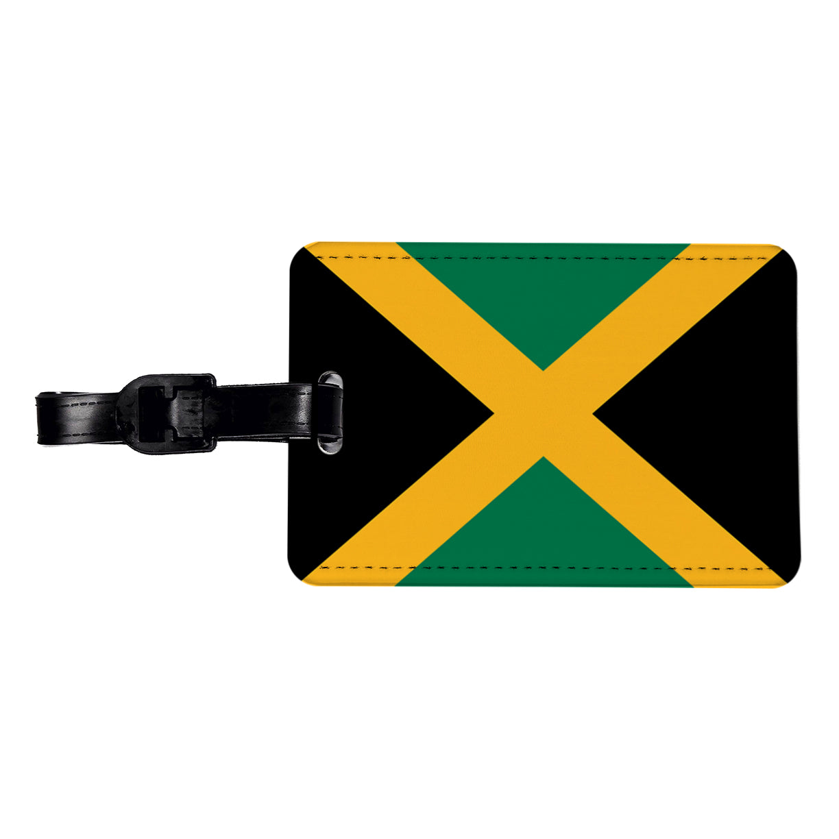 Jamaica Country Flag Travel Faux Leather Luggage Tag