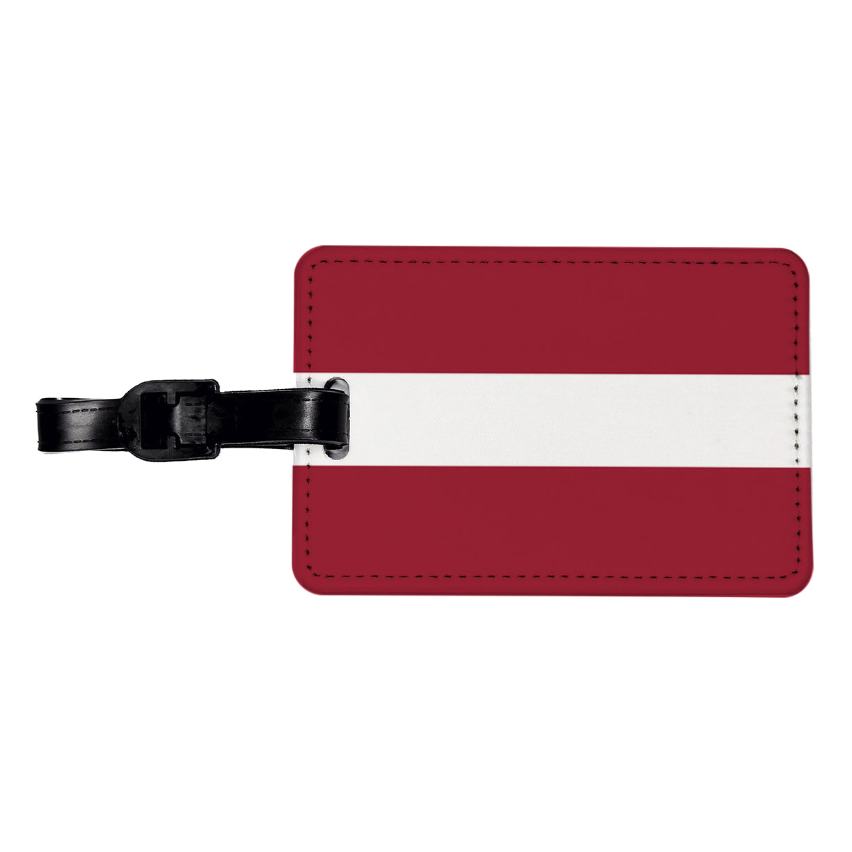 Latvia Country Flag Travel Faux Leather Luggage Tag