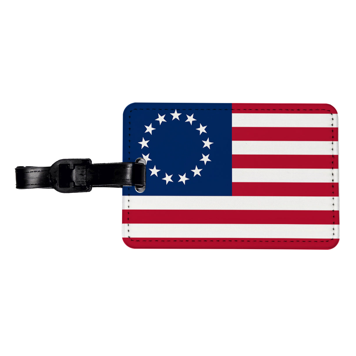 Betsy Ross Flag 13 Colonies Travel Faux Leather Luggage Tag