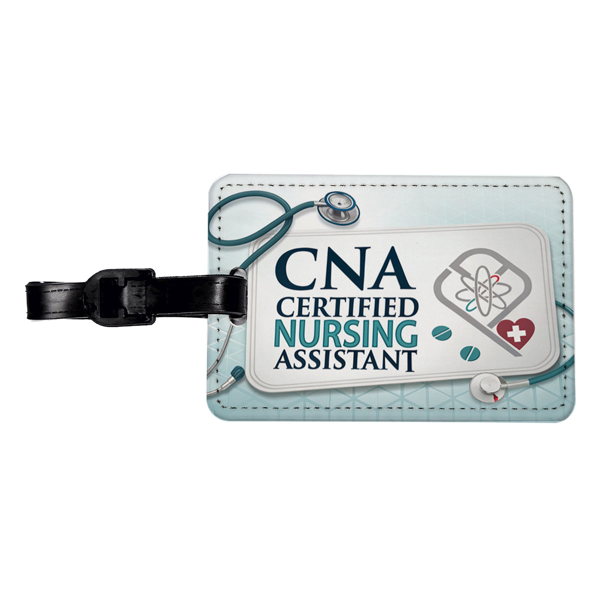 CNA Certified Nursing Assistant Medical Hospital Travel Faux Leather Luggage Tag